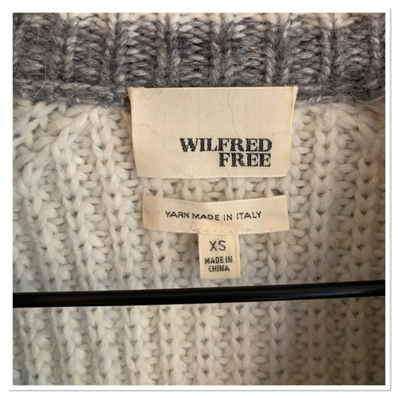 Aritzia Wilfred Free Knit Sweater Alpaca Wool Blend Gray Size Extra Small - Picture 4 of 6